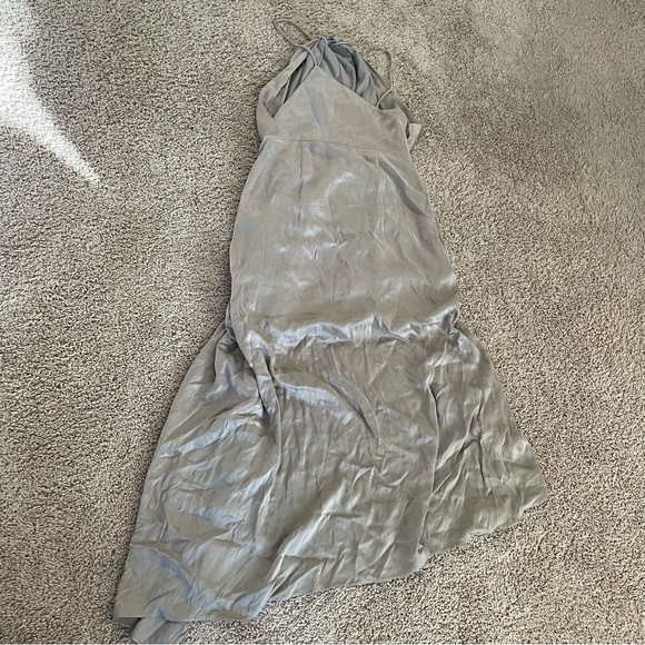 Significant Other Athena Draped Asymmetrical Dress Taupe Size US 4 NWT - Picture 8 of 11